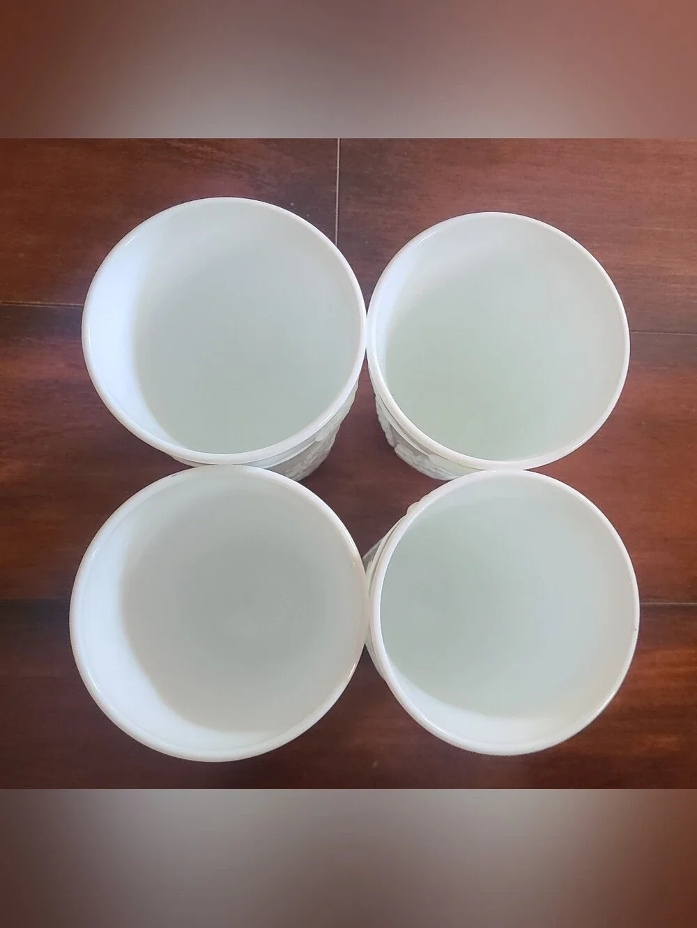 Indiana colony harvest grape milk glass, Vintage Set of 4